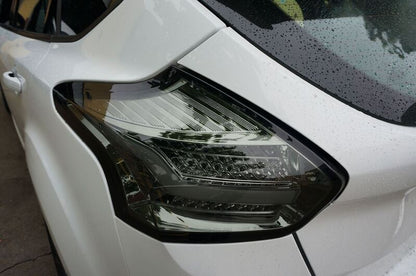 Smoke Full LED 3D Light Bar Tail Lights Fit For Ford Focus LZ 2015-2018