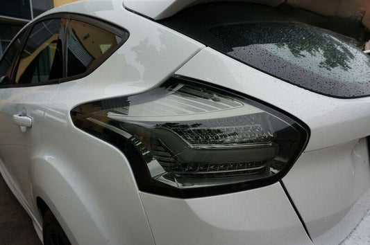 Smoke Full LED 3D Light Bar Tail Lights Fit For Ford Focus LZ 2015-2018