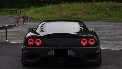 3D Clear Red Full LED Tail Lights Fit For Ferrari 360 Modena 512 F355 550 575M F50 1999-2005
