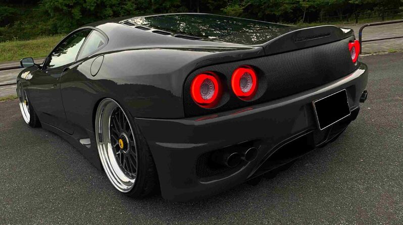 3D Clear Red Full LED Tail Lights Fit For Ferrari 360 Modena 512 F355 550 575M F50 1999-2005