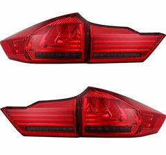 LED Red Strips Tail lights Flow light Fit For Honda City GM6 BALLADE 2014-2017