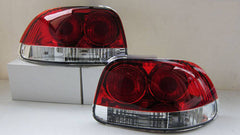 Crystal Clear Red Tail Lights Fit For Honda CRX Del Sol 1992-1998