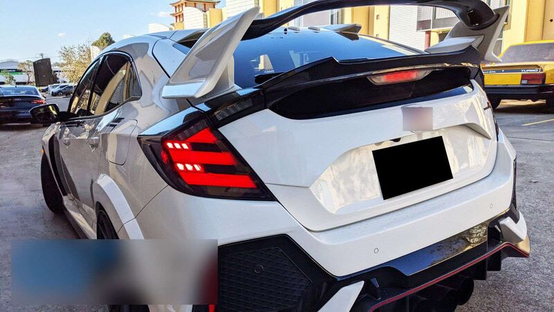 Mugen Style Clear LED Tail Lights Fit For Honda Civic FK7 Type R FK8 2016-2021