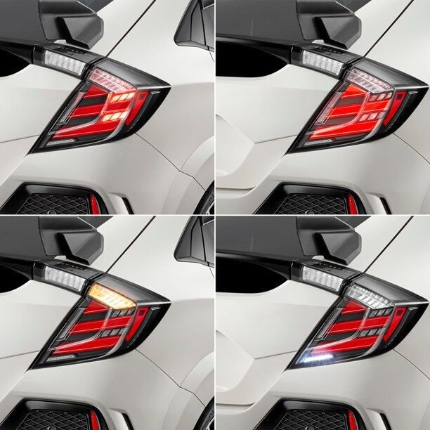 Mugen Style Clear LED Tail Lights Fit For Honda Civic FK7 Type R FK8 2016-2021