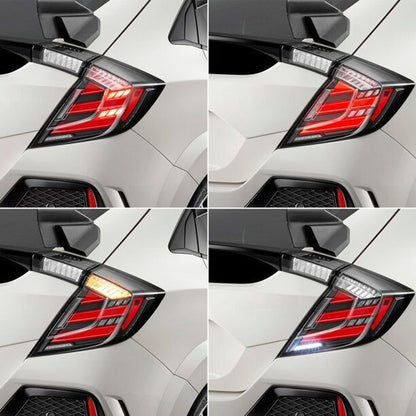 Mugen Style Clear LED Tail Lights Fit For Honda Civic FK7 Type R FK8 2016-2021