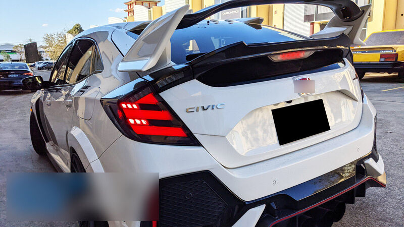 Mugen Style Smoke LED Tail Lights Fit For Honda Civic FK7 Type R FK8 2016-2021