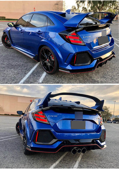 Mugen Style Smoke LED Tail Lights Fit For Honda Civic FK7 Type R FK8 2016-2021