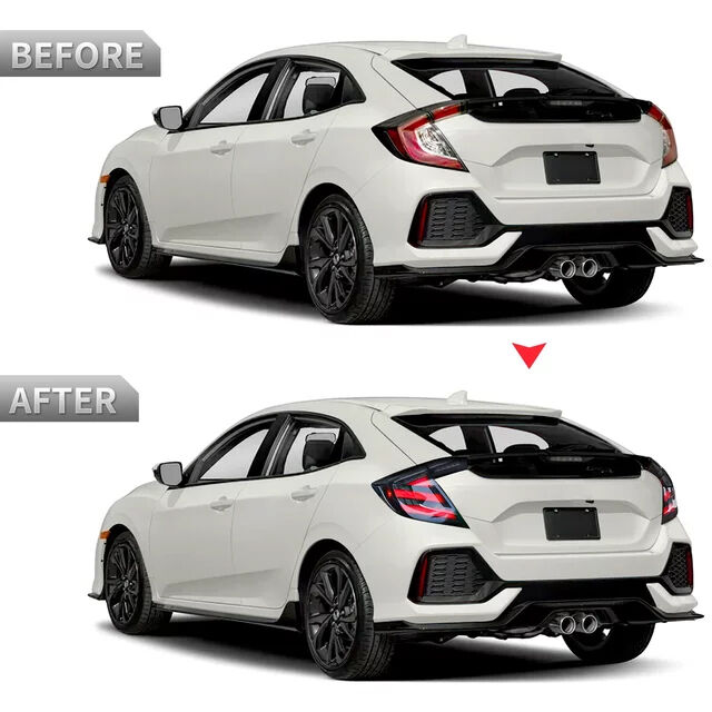 Mugen Style Smoke LED Tail Lights Fit For Honda Civic FK7 Type R FK8 2016-2021