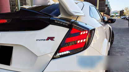 Mugen Style Smoke LED Tail Lights Fit For Honda Civic FK7 Type R FK8 2016-2021