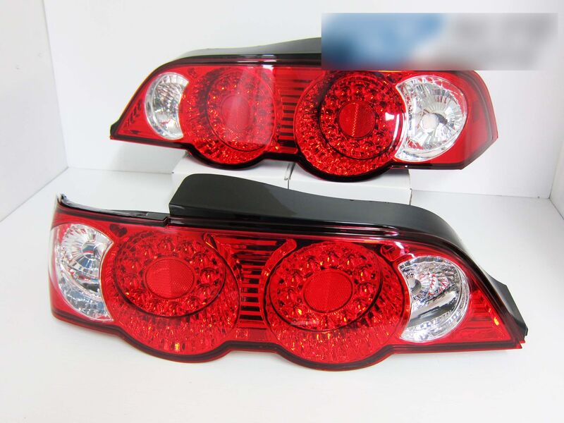 Clear Red LED Tail Light Fit For Honda Integra DC5 Type S Type R 2001-2003