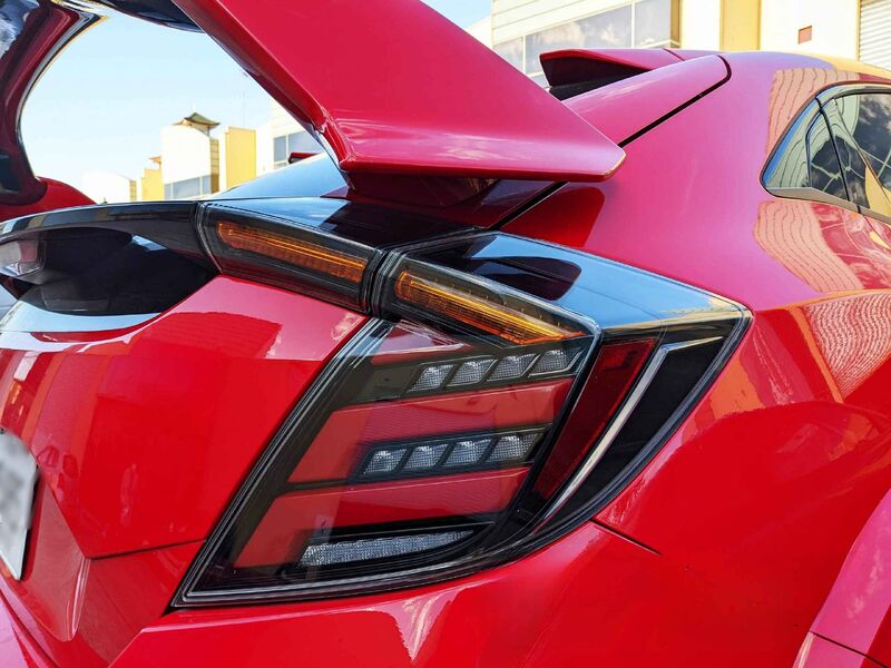 V2 Clear LED Tail Lights Fit For Honda Civic FK7 Type R FK8 2016-2021