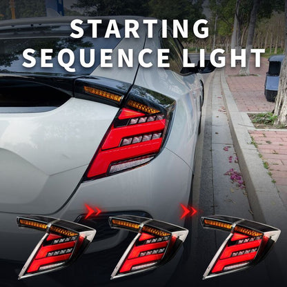 V2 Clear LED Tail Lights Fit For Honda Civic FK7 Type R FK8 2016-2021