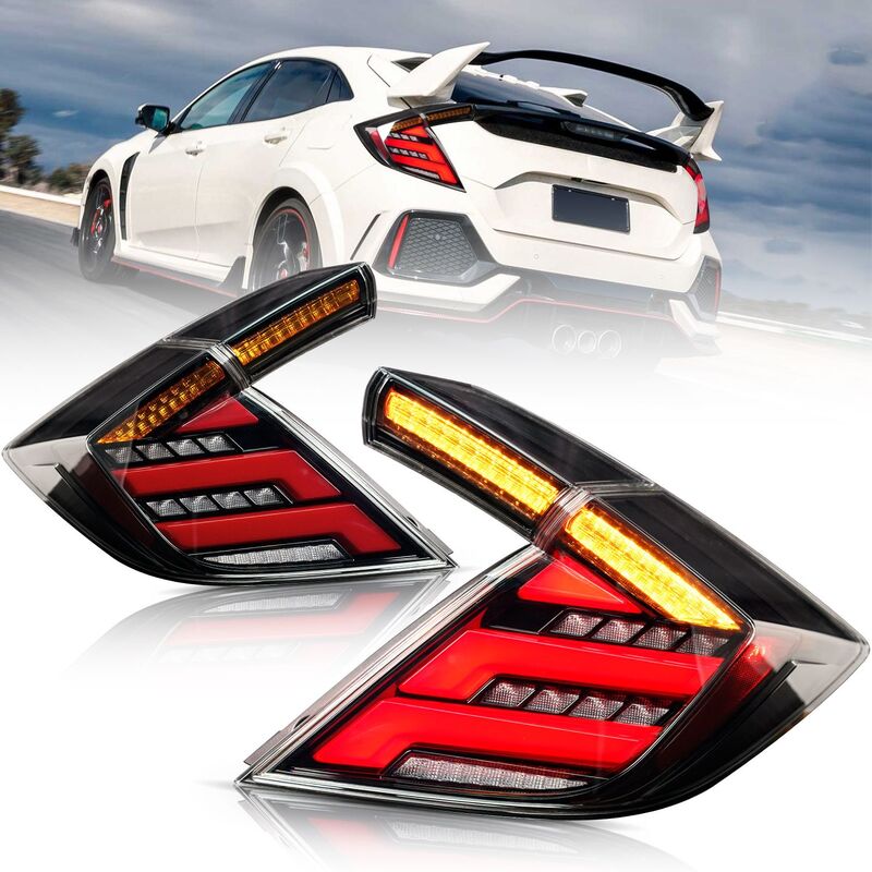 V2 Clear LED Tail Lights Fit For Honda Civic FK7 Type R FK8 2016-2021