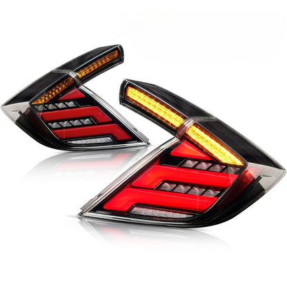 V2 Clear LED Tail Lights Fit For Honda Civic FK7 Type R FK8 2016-2021
