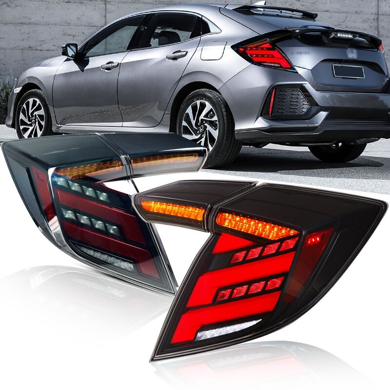 V2 Smoke LED Tail Lights Fit For Honda Civic FK7 Type R FK8 2016-2021