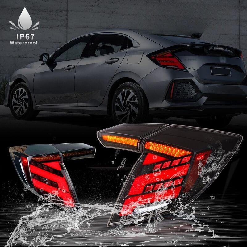 V2 Smoke LED Tail Lights Fit For Honda Civic FK7 Type R FK8 2016-2021