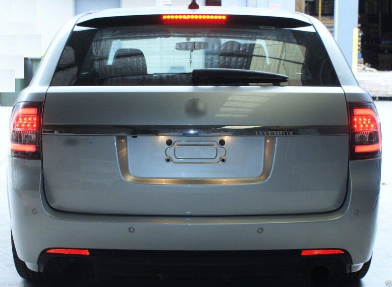 3D Light Bar Black LED Tail Light Fit For Holden Commodore VE VF Wagon SV6 Omega 2008-2016