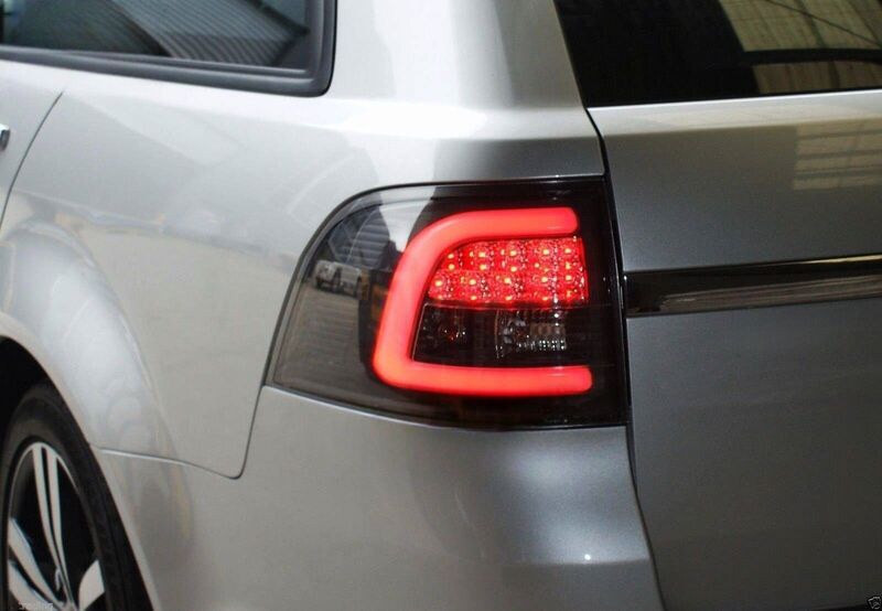 3D Light Bar Black LED Tail Light Fit For Holden Commodore VE VF Wagon SV6 Omega 2008-2016