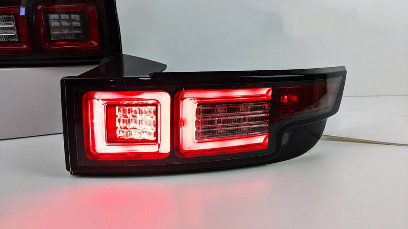 Black LED Tail Lights Fit For Land Rover Range Rover Evoque L538 Series 1 2011-2015