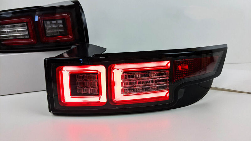 Black LED Tail Lights Fit For Land Rover Range Rover Evoque L538 Series 1 2011-2015