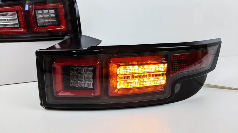 Black LED Tail Lights Fit For Land Rover Range Rover Evoque L538 Series 1 2011-2015