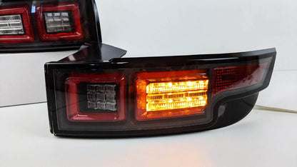 Black LED Tail Lights Fit For Land Rover Range Rover Evoque L538 Series 1 2011-2015