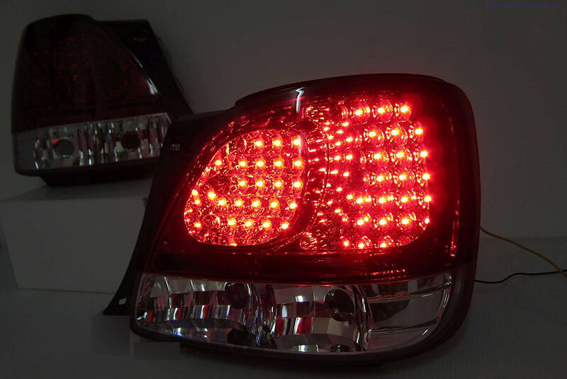 Clear Red LED Tail Lights Fit For Lexus GS300 GS400 GS430 Toyota Aristo 1998-2005