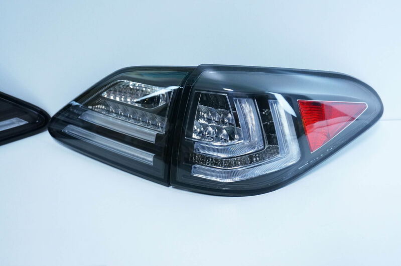 Black 3D LED Sequential Indicators Tail Lights Fit For Lexus RX270 RX350 RH450H 2009-2015