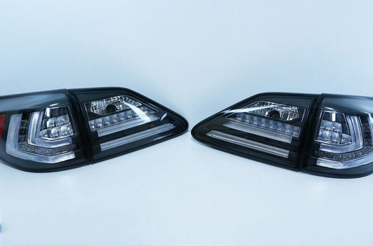 Black 3D LED Sequential Indicators Tail Lights Fit For Lexus RX270 RX350 RH450H 2009-2015