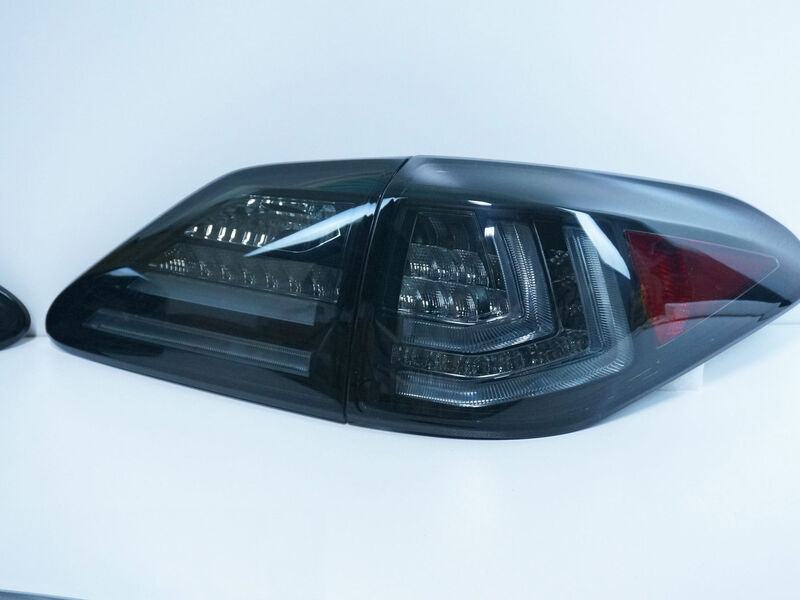 Smoke 3D LED Sequential Indicators Tail Lights Fit For Lexus RX270 RX350 RH450H 2009-2015