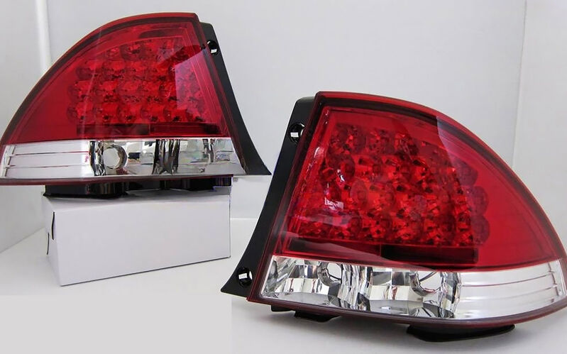 Clear Red LED Tail Lights Fit For Lexus IS200 IS300 Toyota Altezza 1999-2005