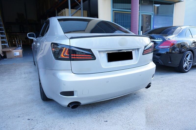 Smoke Black LED Light Bar Tail Lights Fit For Lexus IS250 IS350 ISF 2005-2013