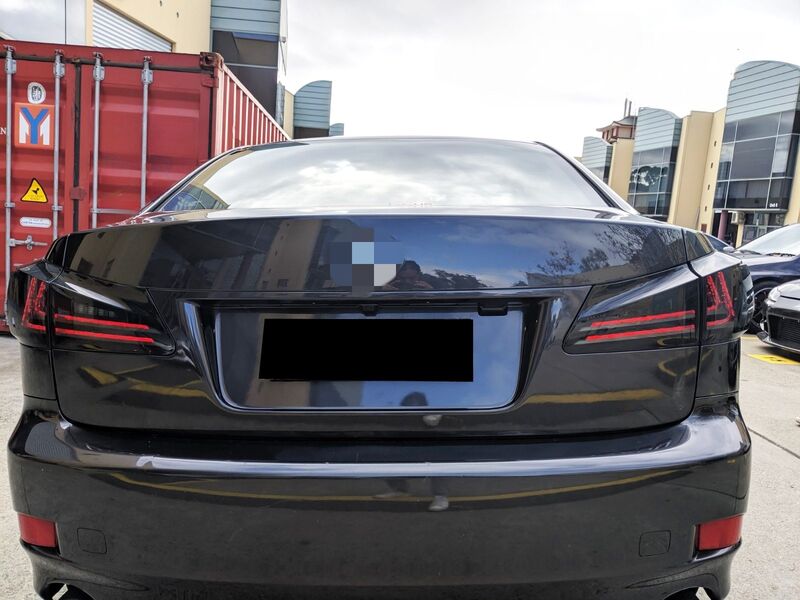 Smoke Black LED Light Bar Tail Lights Fit For Lexus IS250 IS350 ISF 2005-2013