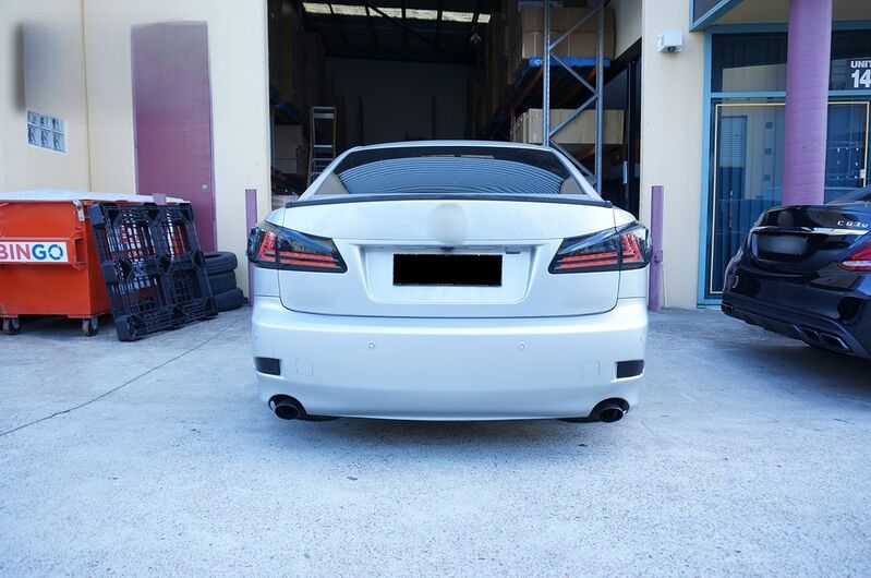 Smoke Black LED Light Bar Tail Lights Fit For Lexus IS250 IS350 ISF 2005-2013