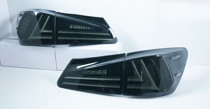 Smoke Black LED Light Bar Tail Lights Fit For Lexus IS250 IS350 ISF 2005-2013