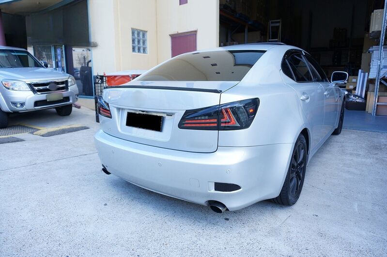 Smoke Black LED Light Bar Tail Lights Fit For Lexus IS250 IS350 ISF 2005-2013