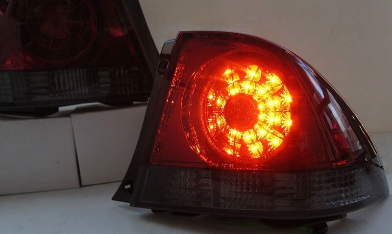 Smoke Red LED Tail Lights Fit For Lexus IS200 IS300 Toyota Altezza 1999-2005