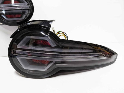 Black 3D Full LED Sequential Indicators Tail Lights Fit For Mazda MX-5 ND 2015-2022