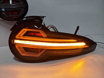 Black 3D Full LED Sequential Indicators Tail Lights Fit For Mazda MX-5 ND 2015-2022