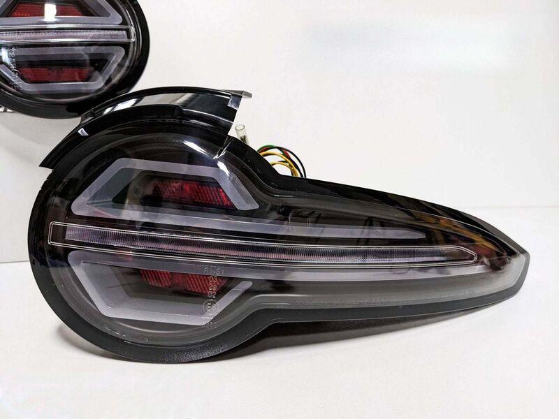 Black 3D Full LED Sequential Indicators Tail Lights Fit For Mazda MX-5 ND 2015-2022