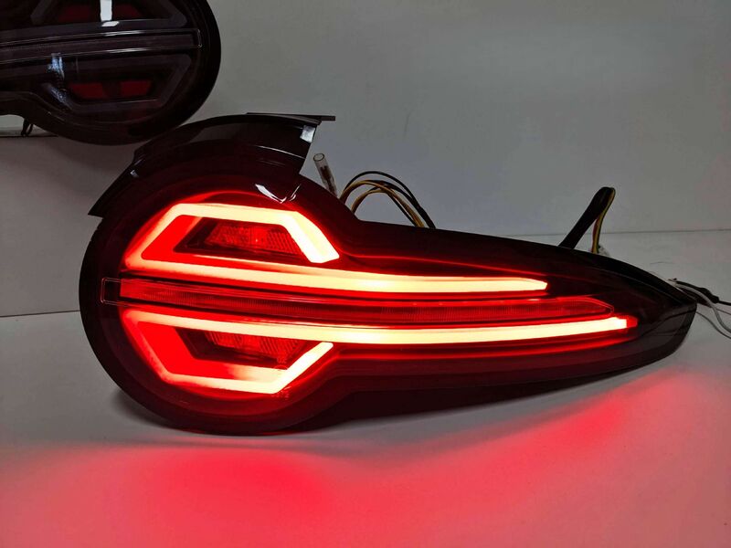 Black 3D Full LED Sequential Indicators Tail Lights Fit For Mazda MX-5 ND 2015-2022