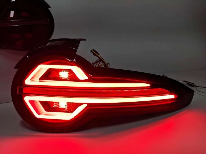 Smoke Red Full LED Sequential Indicators Tail Lights Fit For Mazda MX-5 ND 2015-2022
