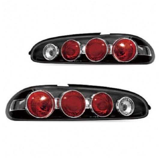 JDM Black TailLights Fit For Mazda MX6 MX-6 1993-1997