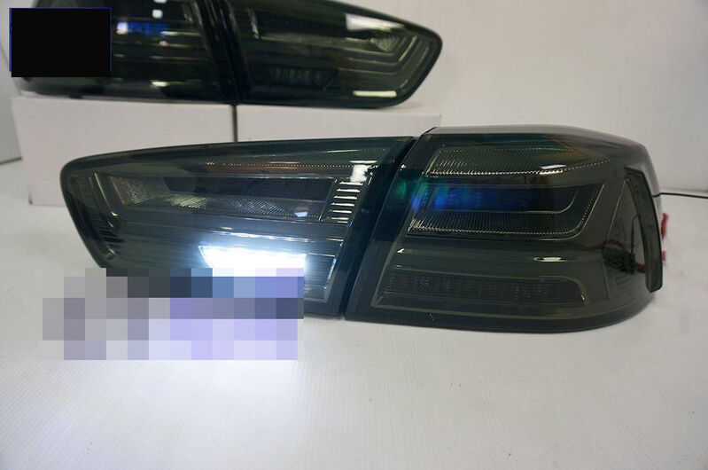 Smoke LED Dynamic Tail Lights Fit For Mitsubishi Lancer CJ EVO X VRX 2007-2018