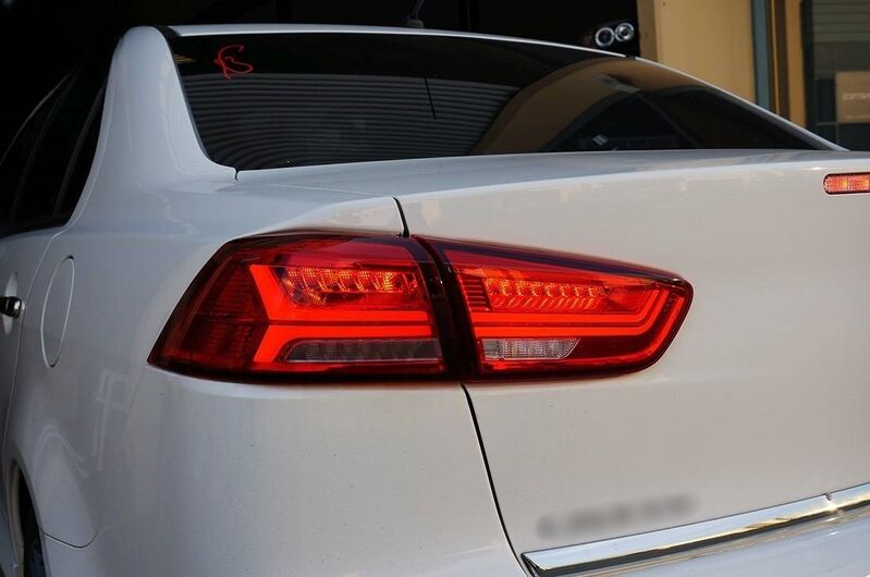 Clear Red LED Dynamic Tail Lights Fit For Mitsubishi Lancer CJ EVO X VRX 2007-2018