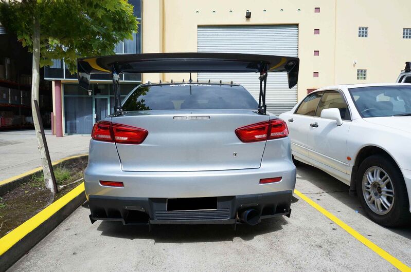 Clear Red LED Dynamic Tail Lights Fit For Mitsubishi Lancer CJ EVO X VRX 2007-2018