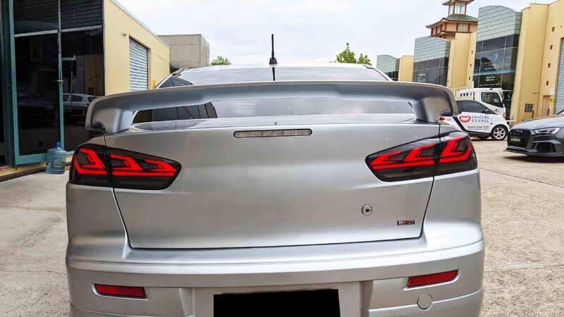 Smoke 3D V3 LED Tail Lights Fit For Mitsubishi Lancer CJ EVO X VRX 2007-2018