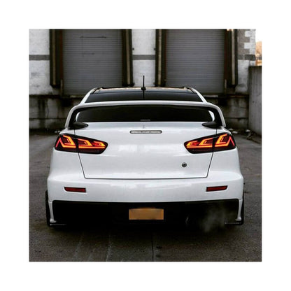 Smoke 3D V3 LED Tail Lights Fit For Mitsubishi Lancer CJ EVO X VRX 2007-2018