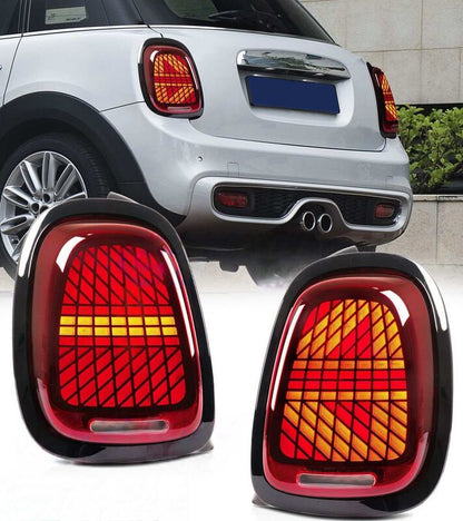 Clear Red LED Sequential Signal Tail Lights Fit For Mini Cooper F55/56/57 2014-2021
