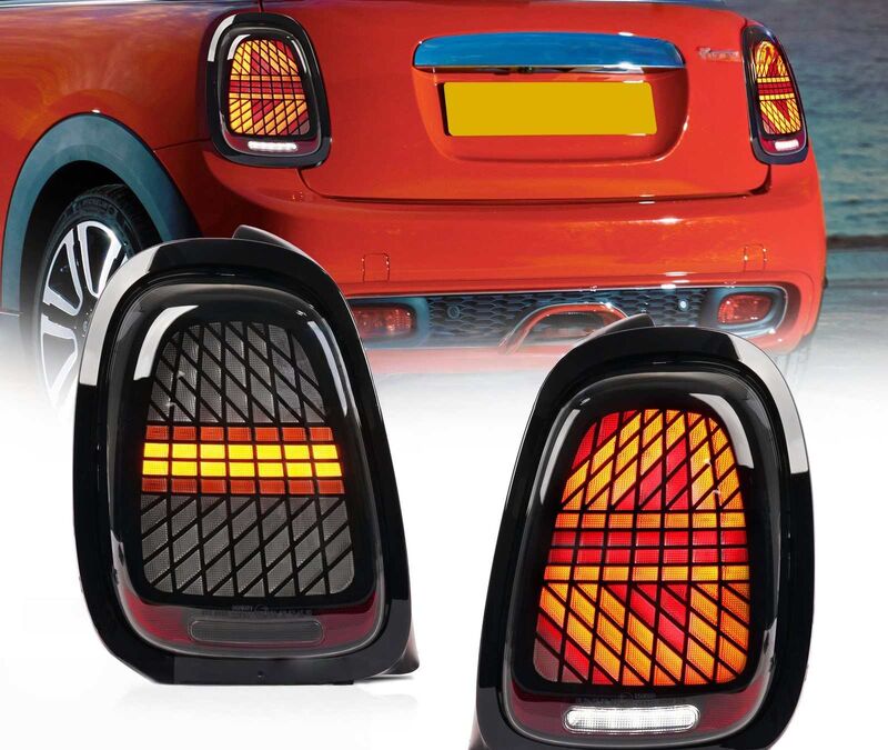Smoke LED Sequential Signal Tail Lights Fit For Mini Cooper F55/56/57 2014-2021